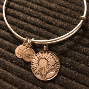ALEX AND ANI Silver Finish “Niece” Bangle